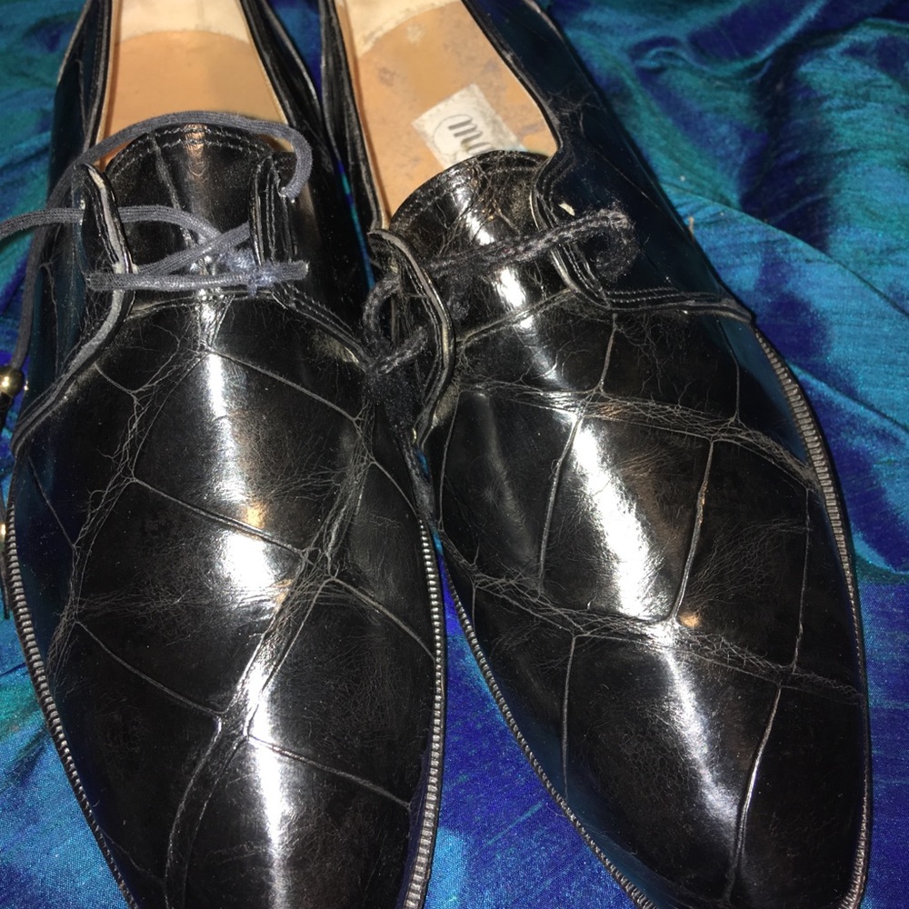 MAURI ALLIGATOR LACE UPS FOR MEN